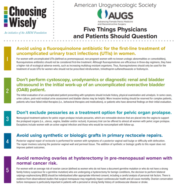 AUGS - Choosing wisely 1