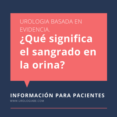 sangrado en la orina hematuria